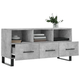 TV Cabinet Concrete Grey 102x36x50 cm Engineered Wood 829064