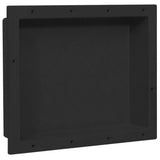 Shower Niche Matt Black 41x51x10 cm 151394