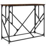Console Table Smoked Oak 100x40x80 cm Engineered Wood 834117