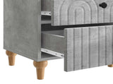 Bedside Cabinet Concrete Grey 43 x 34.5 x 48 cm Engineered Wood 894071