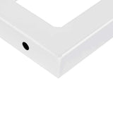 Basin Shelf Wall Mounted Steel and Solid Wood Beech 3302356