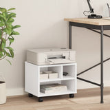 Printer Stand with Wheels White 41x32x34,5 cm 840611