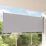 Patio Retractable Side Awning 140 x 300 cm Grey 45192