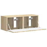 TV Wall Cabinet 2 pcs Sonoma 39 x 31 x 29.5 cm Engineered Wood 892174
