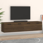 Wall Cabinets 2 pcs Brown Oak 60x36.5x35 cm Engineered Wood 3115643