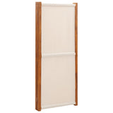 4-Panel Room Divider Cream White 280x180 cm 319184