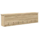 Wall-Mounted Coat Rack with Shelf Sonoma Oak 100 x 16 x 26 cm 874325