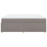Box Spring Bed with Mattress Taupe 180x200 cm Fabric 3285398