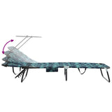 Folding Sun Lounger 2 pcs Multicolour 190 x 57 x 81 cm Oxford 42003139