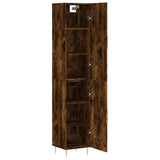 Highboard Smoked Oak 34.5x34x180 cm Engineered Wood 3198782