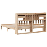 Bookcase Bed without Mattress 180x200cm Solid Wood Pine 3322607