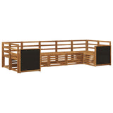 Sectional Sofa Set 6 pcs Natural Solid Acacia Wood 3384790