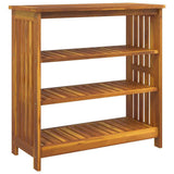 Garden Cabinet Natural 90 x 40 x 90cm Solid Acacia Wood 42001363