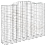 Arched Gabion Basket 300x50x220/240 cm Galvanised Iron 153521