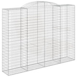 Arched Gabion Basket 300x50x220/240 cm Galvanised Iron 153521