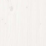 Bed Frame without Mattress White 200x200 cm Solid Wood 3105426