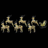 LED Reindeers with 40 LEDs 7 pcs Multicoulur PET 3399391