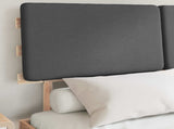 Bed Frame with Upholstered Headboard Dark Grey 120 x 190 cm 877365