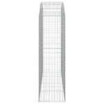 Arched Gabion Basket 200x50x160/180 cm Galvanised Iron 153478