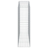 Arched Gabion Basket 200x50x160/180 cm Galvanised Iron 153478