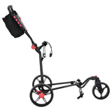 Golf Trolley Folding Manual Black 110 x 60 x 132 cm Iron 42033586