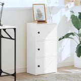 Bookcase White 40x24x77 cm Engineered Wood 860364