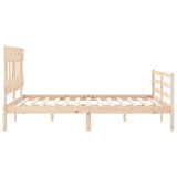 Bed Frame without Mattress 160x200 cm Solid Wood 3195166