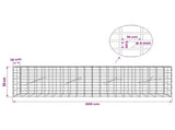 Gabion with 5 mm Wire and 5x10 cm Mesh 200x10x50 cm 3464422