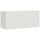 TV Cabinet White 99x39x44 cm Steel 841648