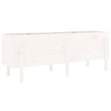 Garden Raised Bed White 160x50x57 cm Solid Wood Pine 825220
