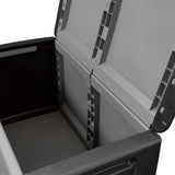 Garden Storage Box 96x53x57 cm 230 L Dark Grey and Black 151817