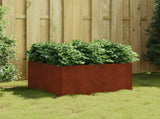 Planter 80x80x40 cm Corten Steel 824531