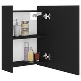 803309 Bathroom Mirror Cabinet Black 62,5x20,5x64 cm Engineered Wood