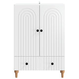 Sideboard with Drawer White 66 x 34.5 x 95 cm Engineered Wood 894205