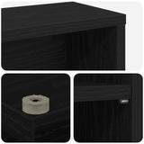 CD Cabinet 2 pcs Black Oak 65 x 23.5 x 97.5 cm Engineered Wood 8012677