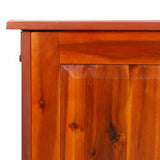 Storage Chest with Lid Brown Solid Wood Acacia 364917