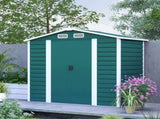 7 x 4ft Garden Shed, Easy to Assemble, Upgraded Galvanised Steel Frame with Foundation Kit, Double T3398P327998