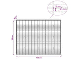 Gabion with 5 mm Wire and 5x10 cm Mesh 150x30x150 cm 3464661