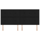Headboard with Headboard Black 200 cm Faux Leather 3337862