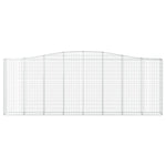 Arched Gabion Basket 400x30x140/160 cm Galvanised Iron 153407