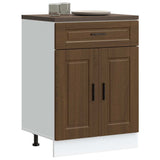 Kitchen Base Cabinet Porto Brown Oak Engineered Wood 853974