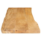 Table Top 140x40x3.8 cm Live Edge Solid Wood Mango 370735