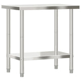 Kitchen Work Table 82.5x55x85 cm Stainless Steel 376454