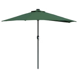 Garden Parasol Green 294 x 150 x 224 cm Polyester and Steel 42003268