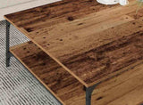 Coffee Table Old wood 80 x 80 x 40 cm Engineered Wood 883497