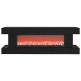 Electric Fireplace Black Oak 150 x 30 x 50 cm Engineered wood 8020785
