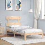 Bed Frame without Mattress Single Solid Wood Pine 3193496