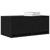 TV Cabinets 2 pcs Black Oak 60x31x25.5 cm Engineered Wood 861493