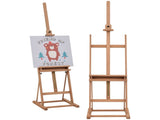 Wooden Easel Stand H-Frame Artist Easel with 171-230cm Adjustable Height and 0-80&deg Working Angles T3398P342435