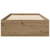 Bed Frame with Storage Artisian Oak 80 x 200 cm Engineered Wood 3429532